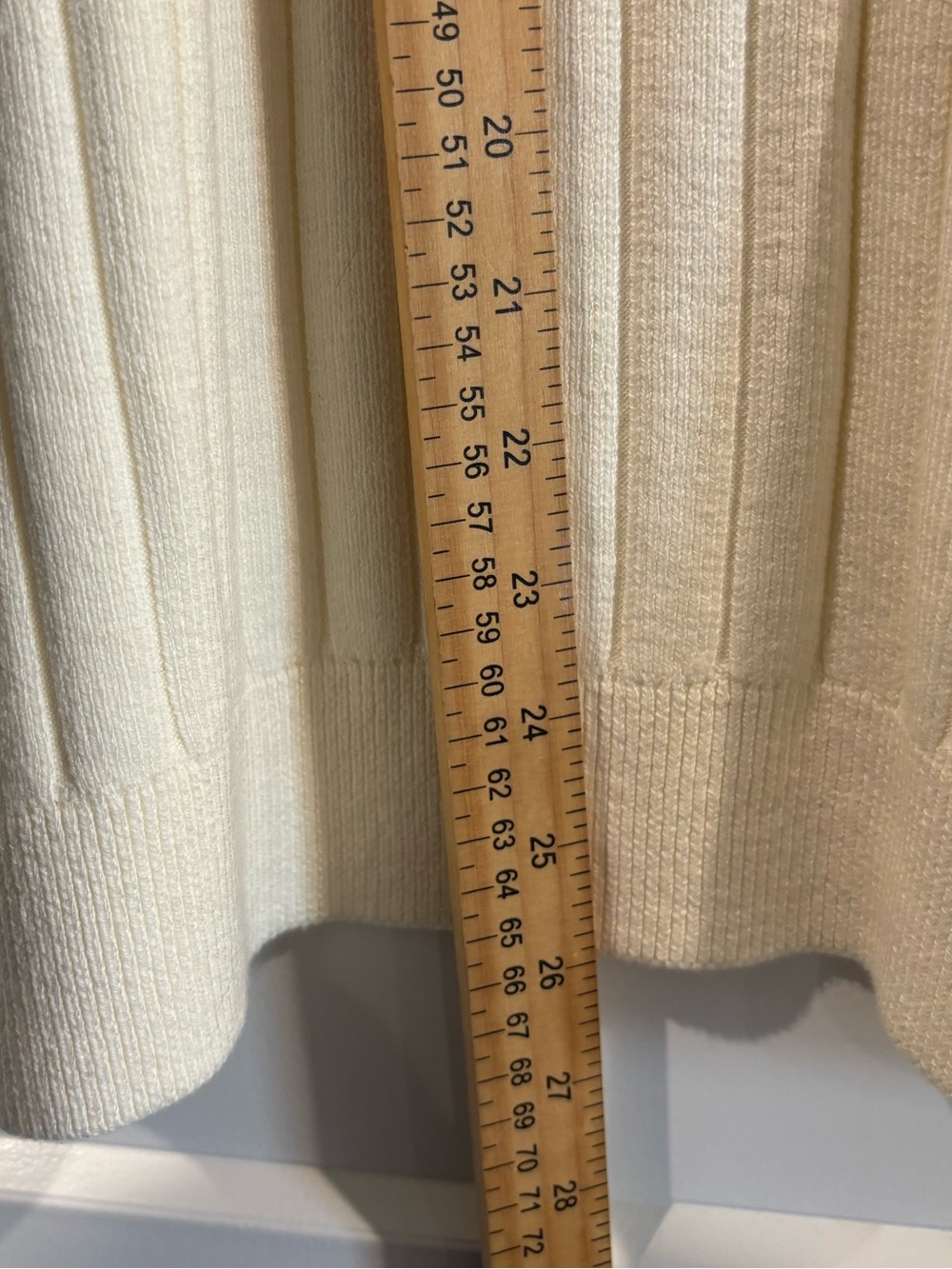 Talbots Cream Ribbed Turtleneck Sweater - Picture 7 of 9